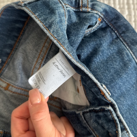 & Other Stories Dark Blue High Rise Jeans - Picture 4 of 4